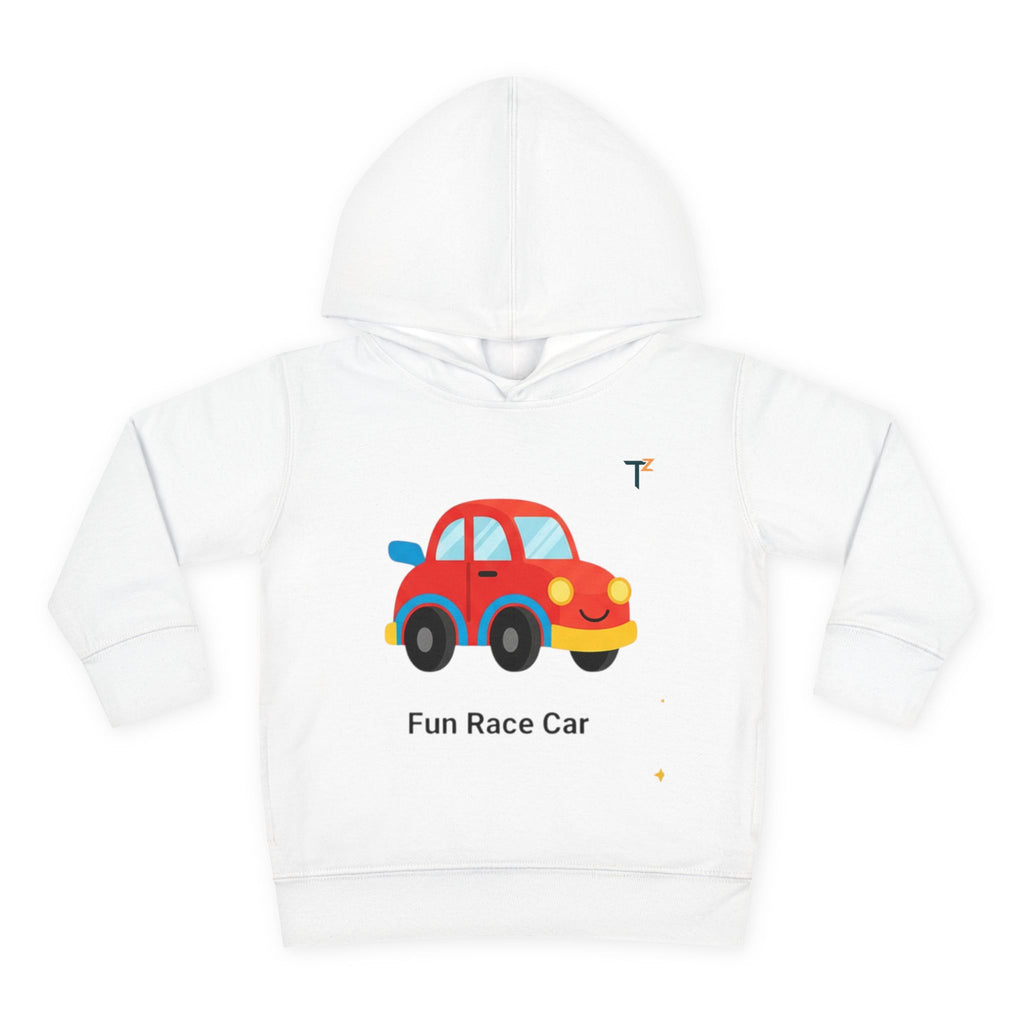 Fun Race Car Toddler Hoodie, Kids Pullover, Playtime Apparel, Birthday Gift, Cute Toddler Clothing, Cozy Kids Hooded Sweatshirt