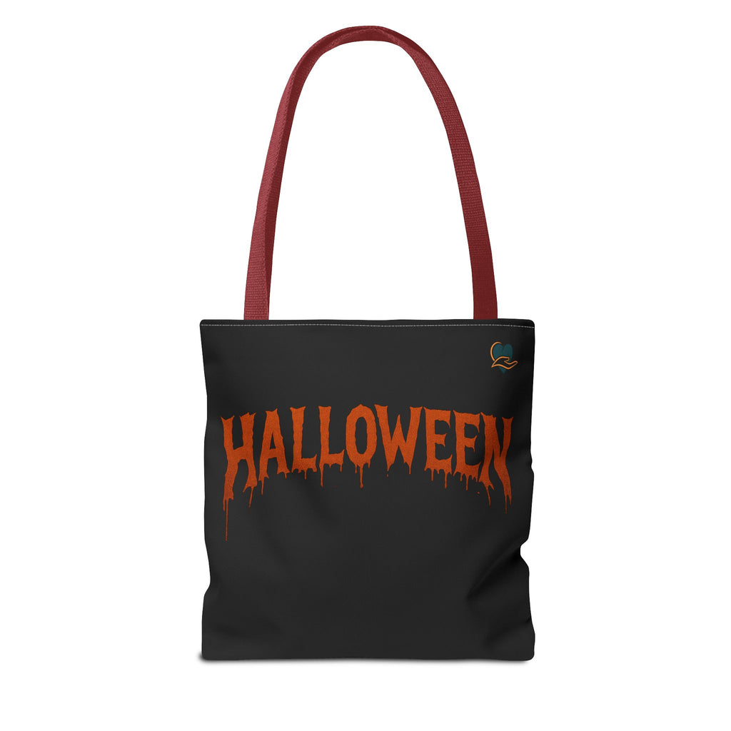 Halloween Tote Bag, Spooky Pumpkin Bag, Trick or Treat Tote, Fall Festival Accessory, Halloween Shopping Bag