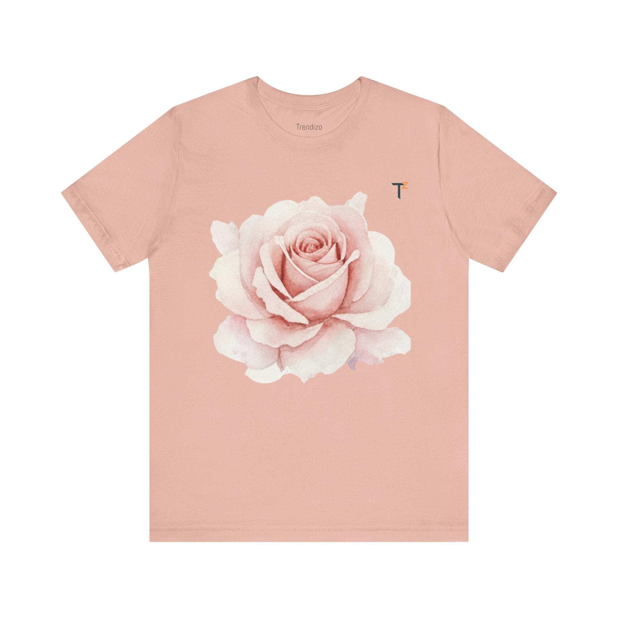 Rose Blossom Unisex Tee, Floral T-Shirt, Gift for Her, Spring Fashion, Casual Wear, Mother's Day Gift, Summer Wardrobe