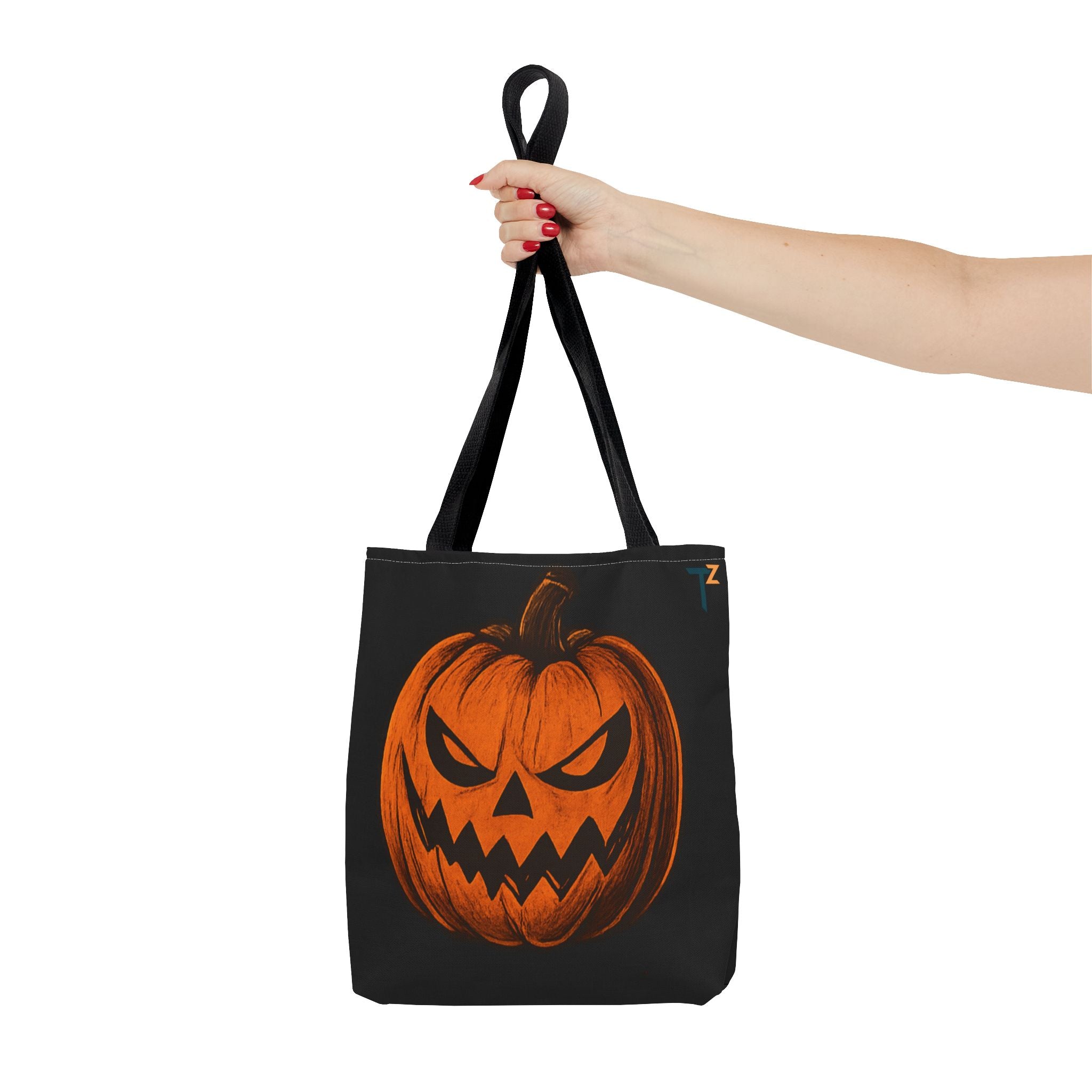 Halloween Tote Bag with Pumpkin & Spooky Text | Perfect for Trick-or-Treating, Fall Festivals, and Halloween Parties