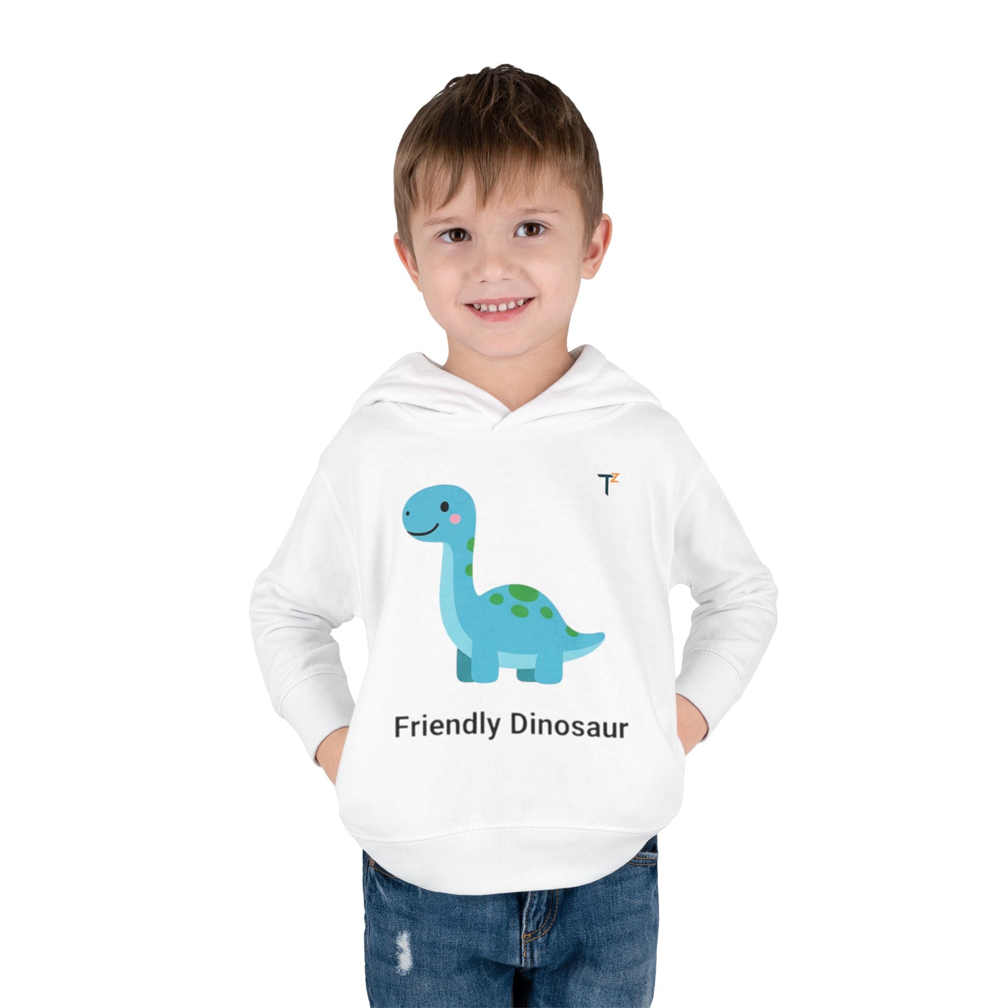 Toddler Dino Hoodie - Friendly Dinosaur Design, Kids Pullover, Fleece Hoodie for Boys and Girls, Birthday Gift, Toddler Clothes, Cute [...]