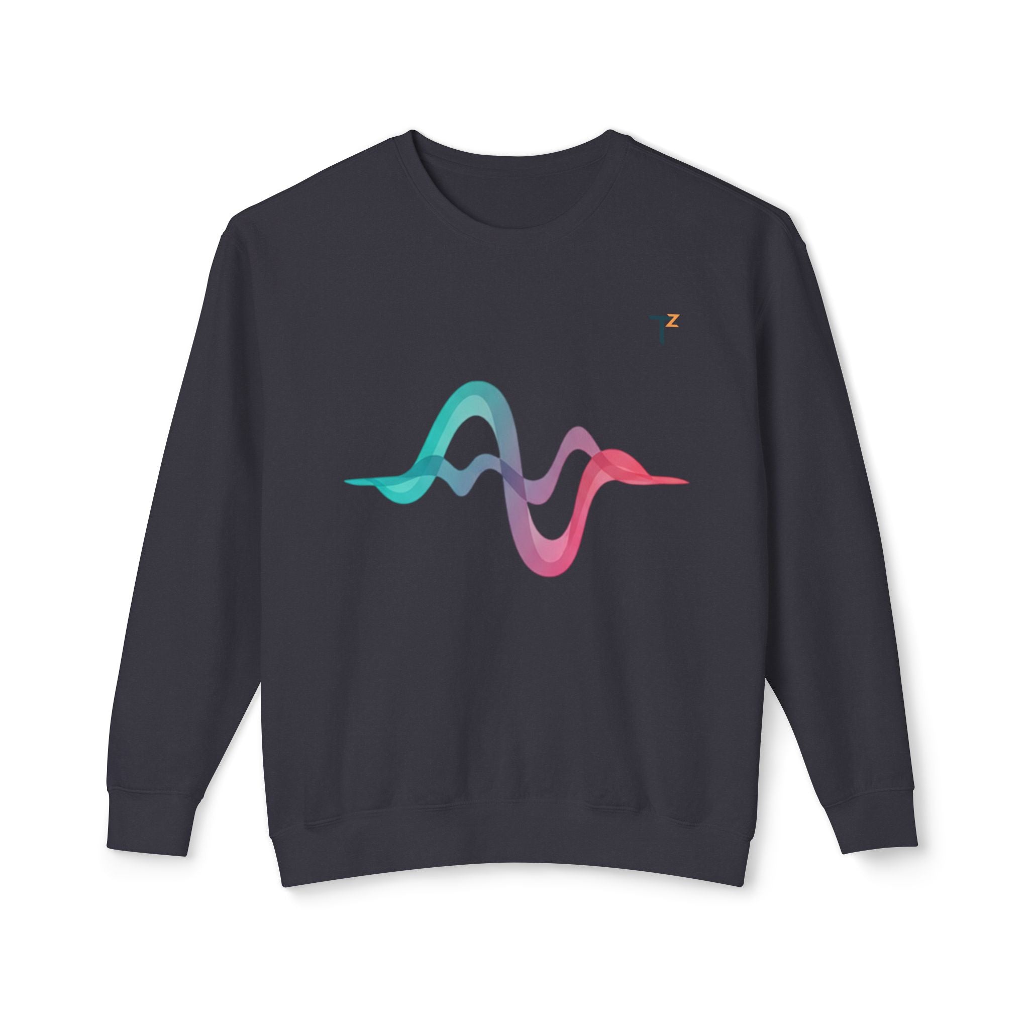 Vibrant Sound Wave Unisex Sweatshirt, Music Lover Gift, Comfortable Crewneck, Relaxed Style, Perfect for Every Season