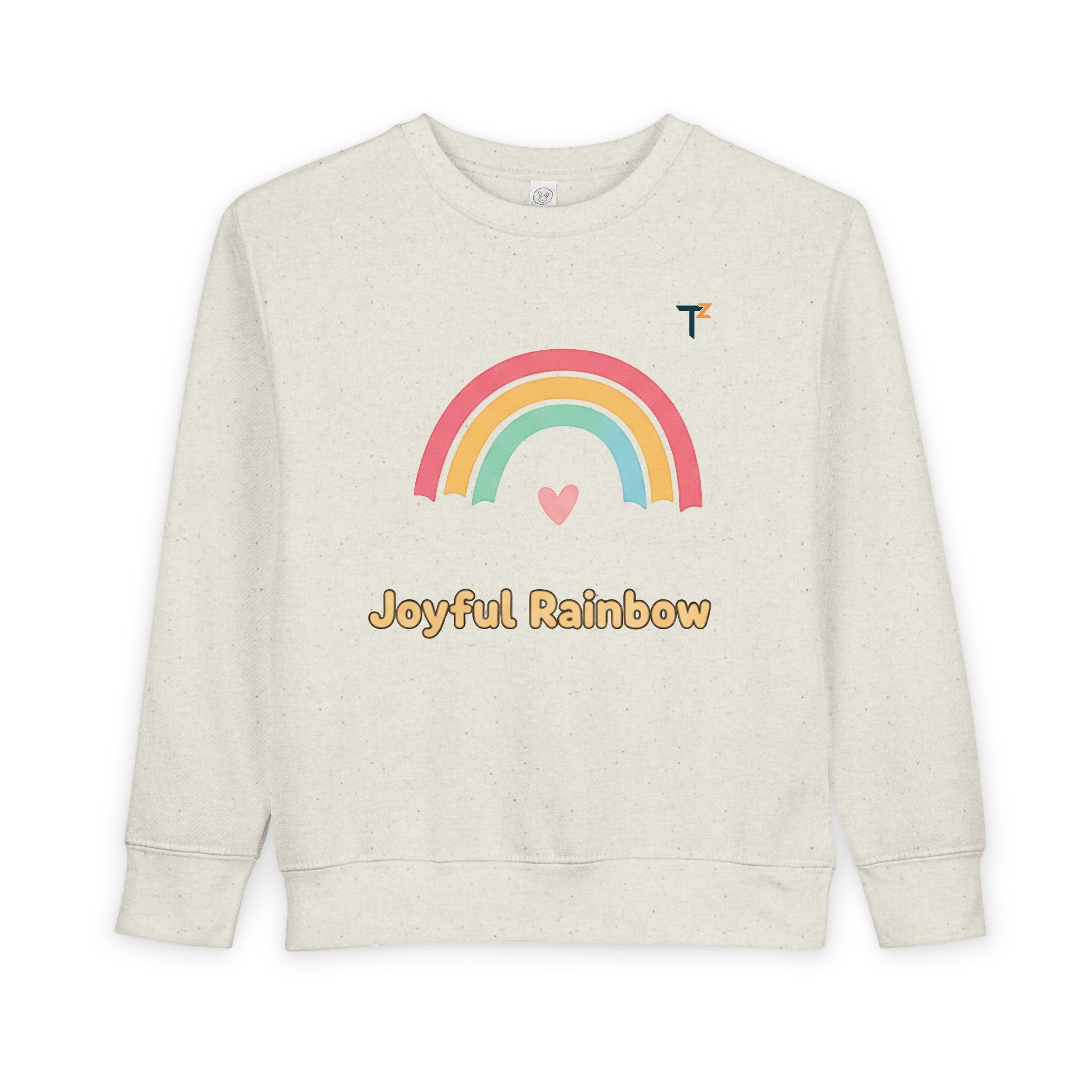 Joyful Rainbow Toddler Sweatshirt, Kids Birthday Gift, Rainbow Lover Apparel, Cute Kids Clothes, Cozy Toddler Fashion, Childrenswear