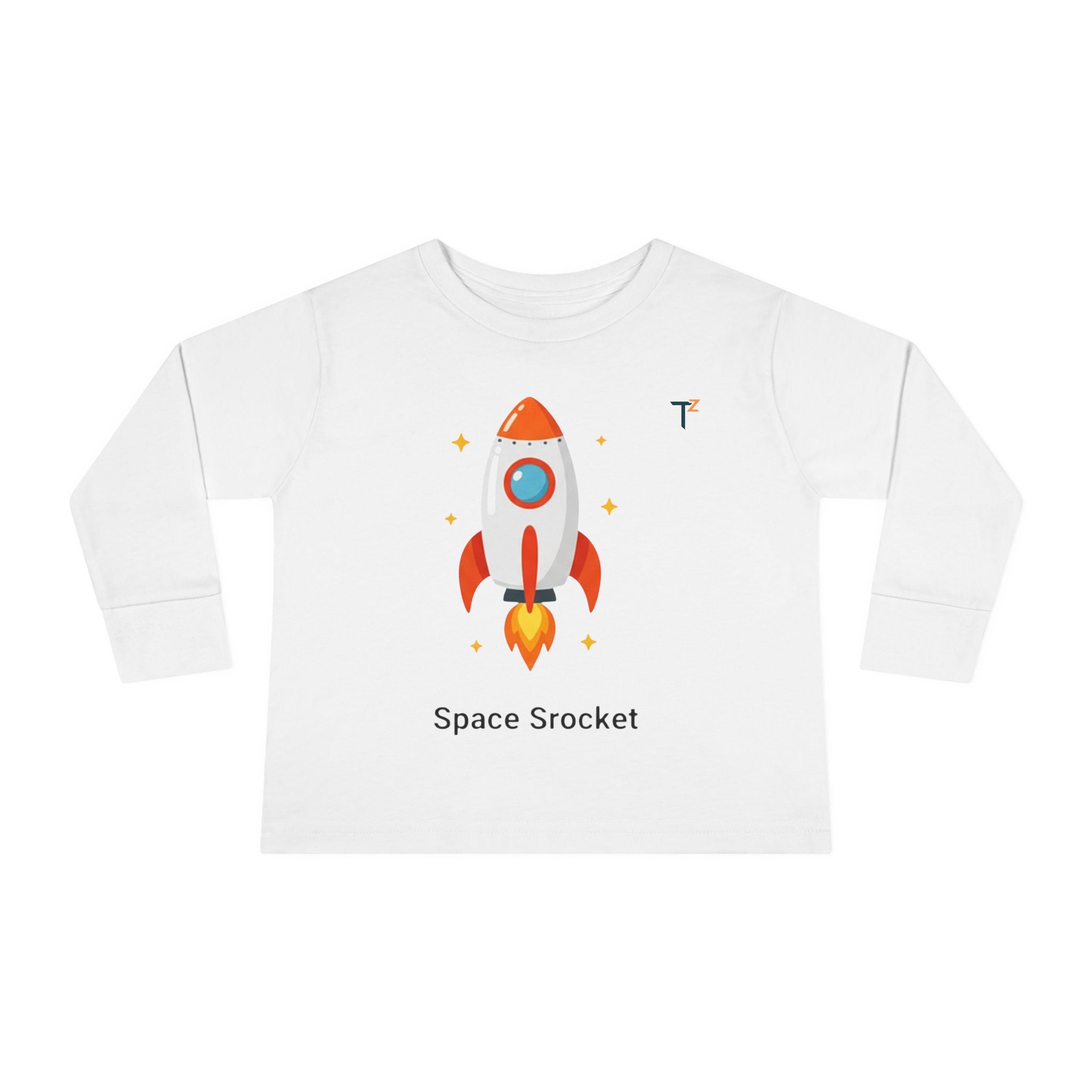 Toddler Space Rocket Tee - Cute Kids Long Sleeve Shirt for Boys and Girls, Perfect for Birthdays, Playdates, and Gifts