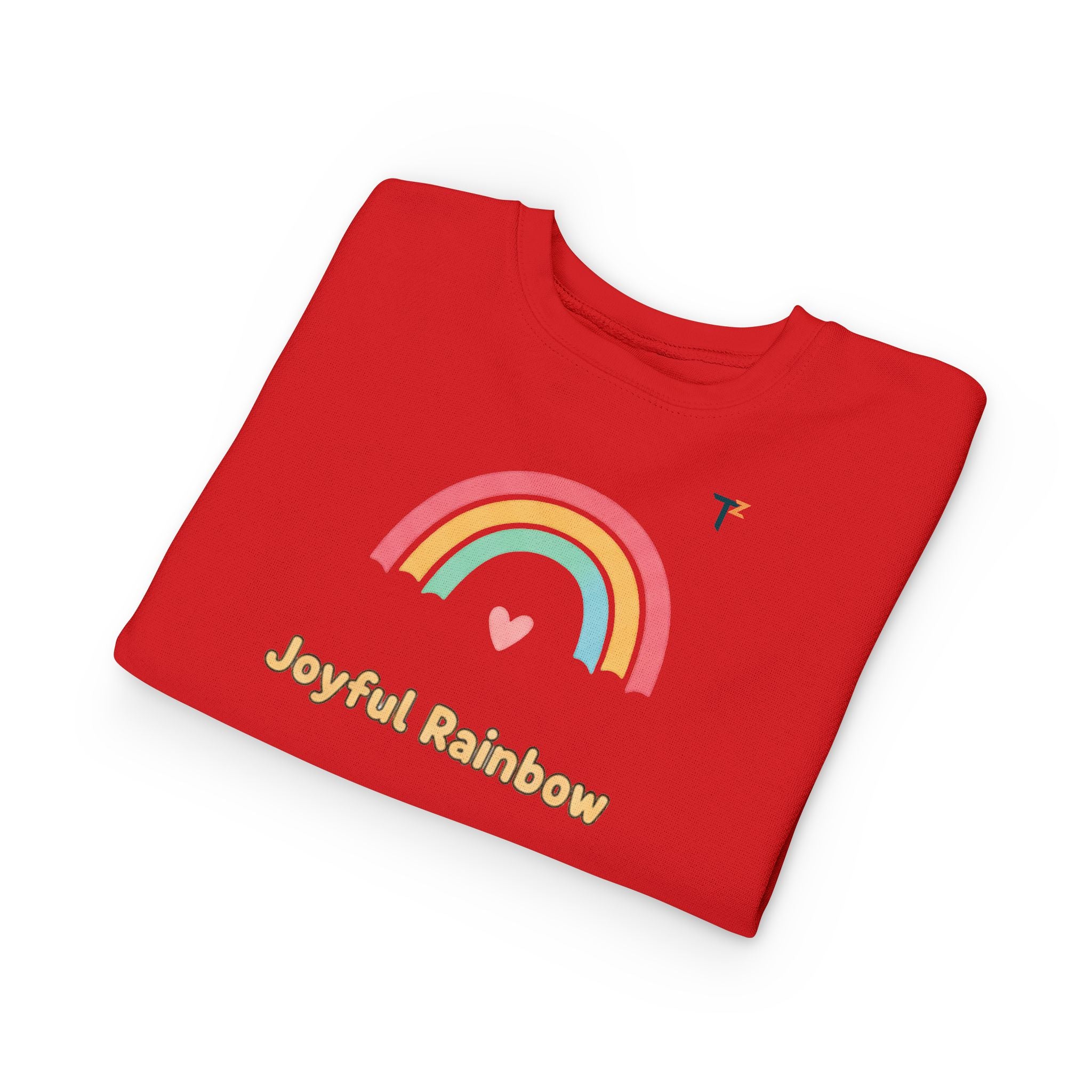 Joyful Rainbow Toddler Sweatshirt, Kids Birthday Gift, Rainbow Lover Apparel, Cute Kids Clothes, Cozy Toddler Fashion, Childrenswear