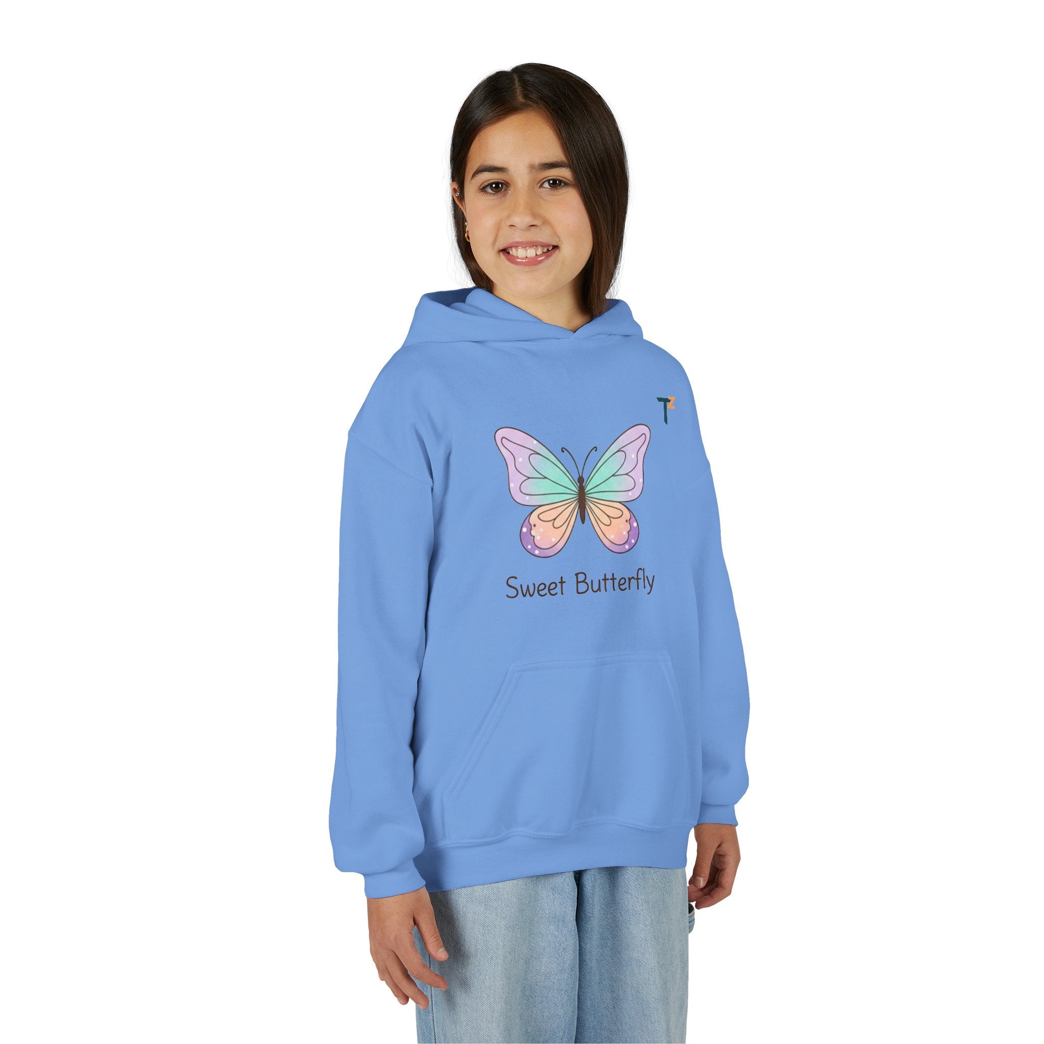 Butterfly Youth Hoodie - Sweet Butterfly Design, Perfect Gift for Kids, Cute Sweatshirt for Spring, Fun Outdoor Wear, Birthday [...]