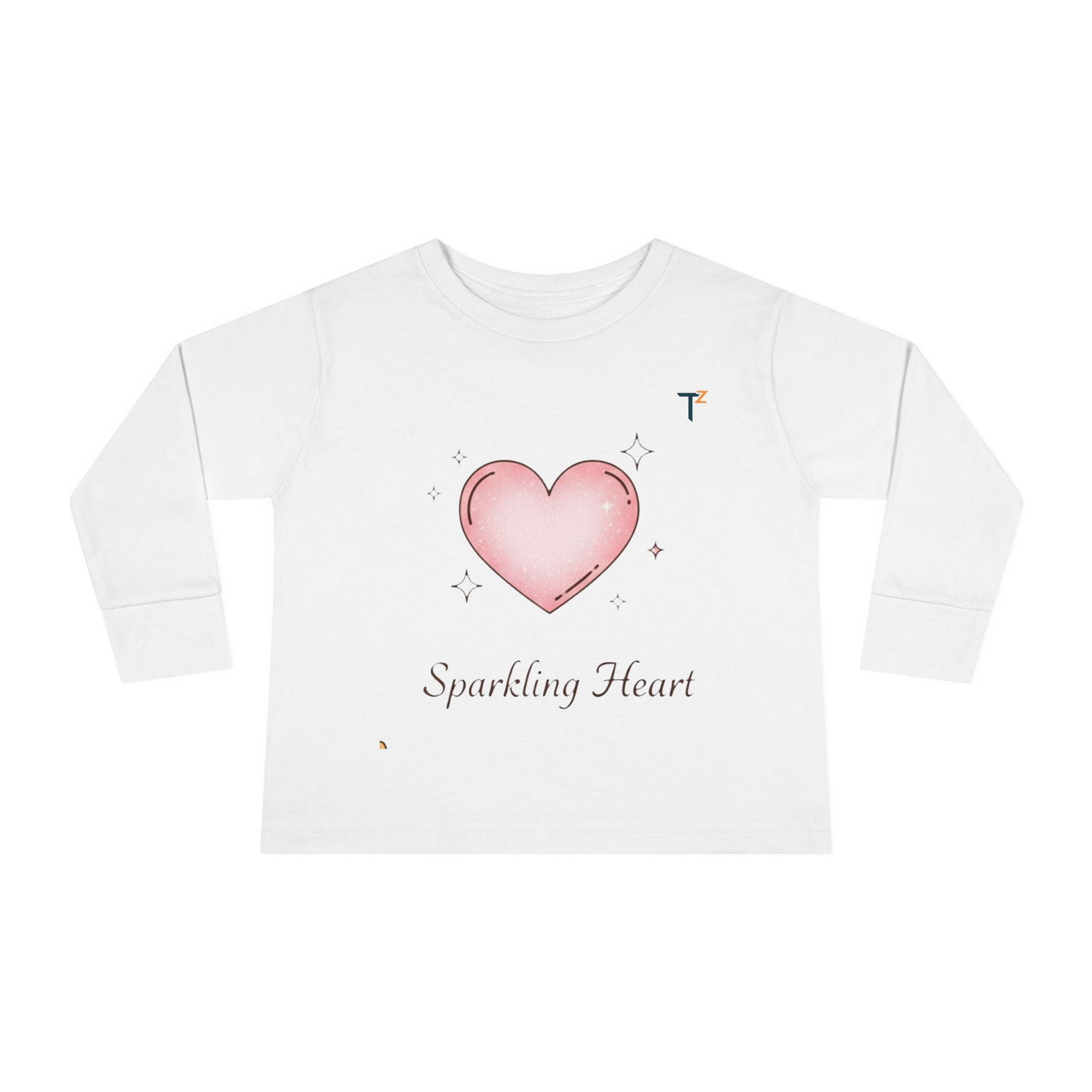 Toddler Long Sleeve Heart Tee, Cute Toddler Shirt, Baby Gift, Kids Fashion, Birthday Gift, Everyday Wear