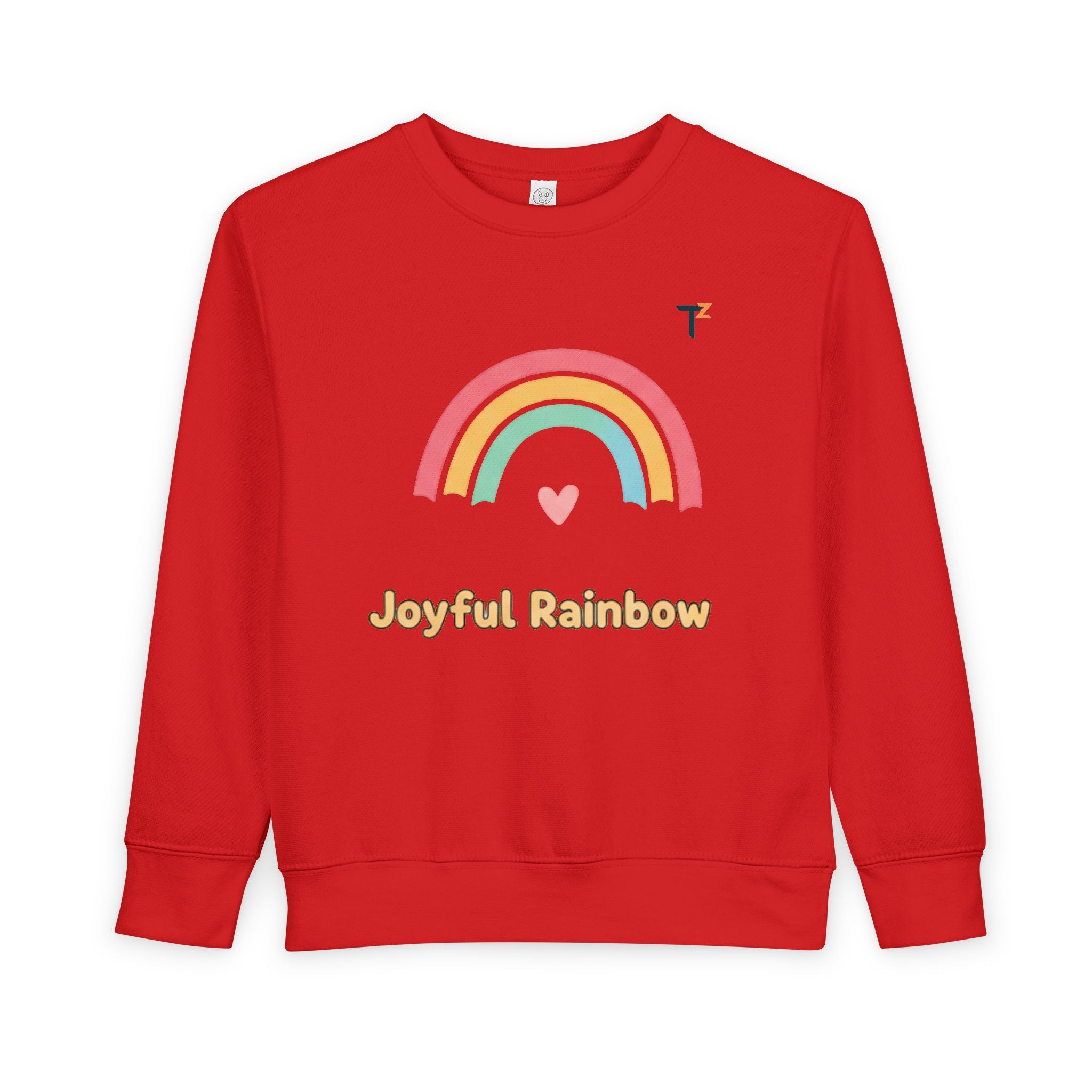 Joyful Rainbow Toddler Sweatshirt, Kids Birthday Gift, Rainbow Lover Apparel, Cute Kids Clothes, Cozy Toddler Fashion, Childrenswear