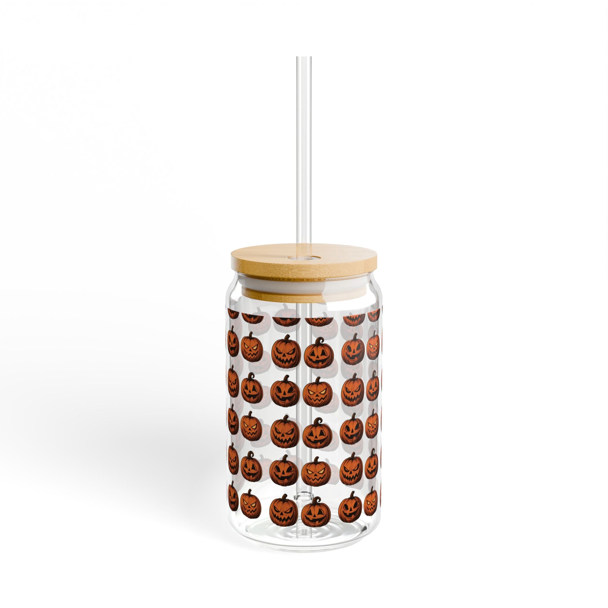 Pumpkin Sipper Glass, 16oz | Halloween Drinkware, Fall Decorations, Eco-Friendly Beverage Container, Cute Gifts for Party, Spooky [...]