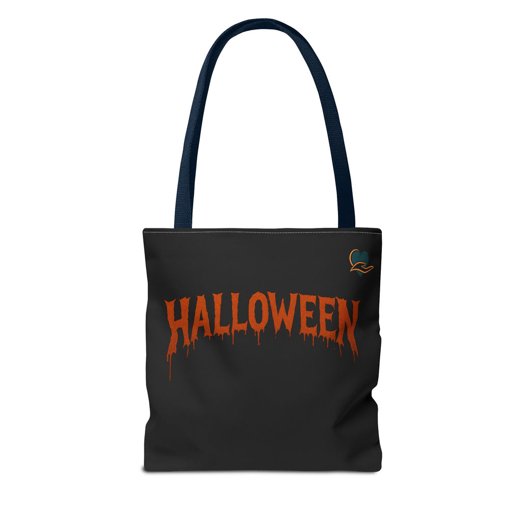 Halloween Tote Bag with Pumpkin & Spooky Text | Perfect for Trick-or-Treating, Fall Festivals, and Halloween Parties