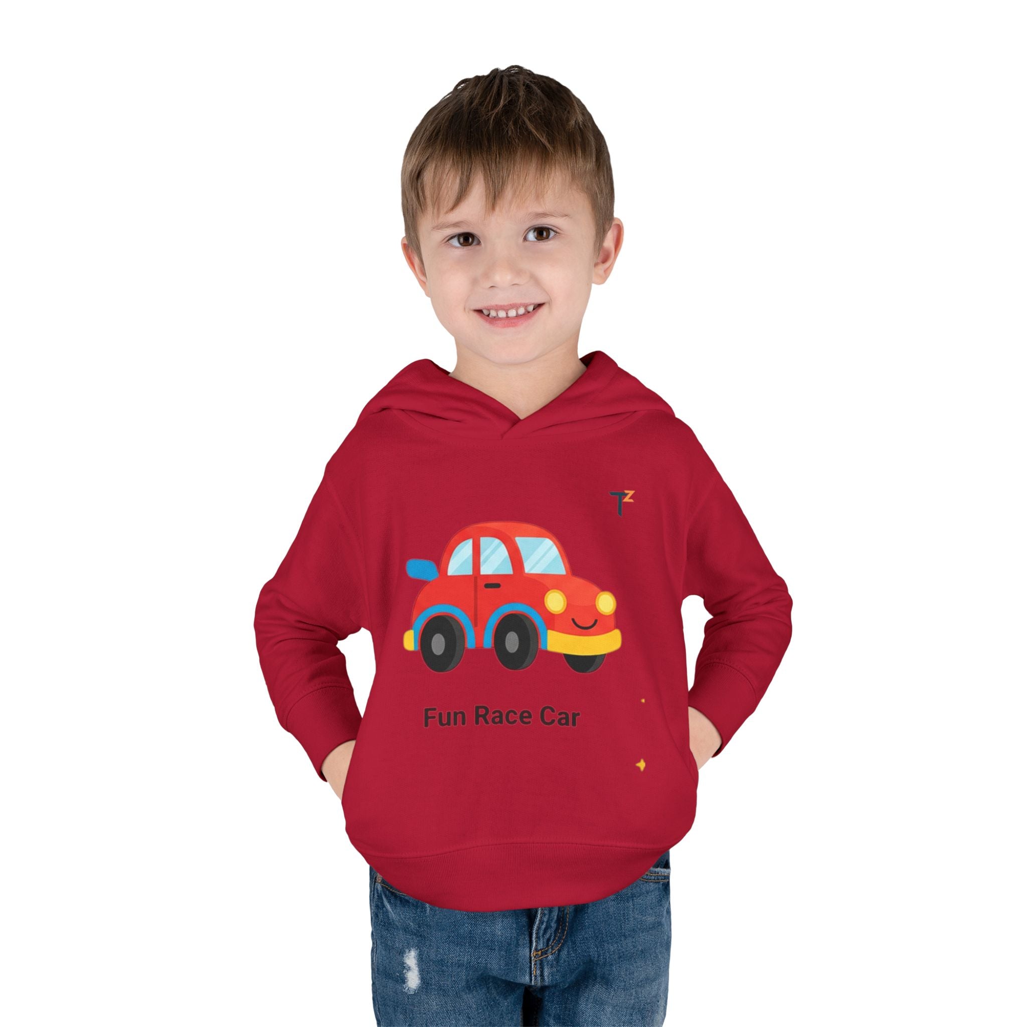 Fun Race Car Toddler Hoodie, Kids Pullover, Playtime Apparel, Birthday Gift, Cute Toddler Clothing, Cozy Kids Hooded Sweatshirt