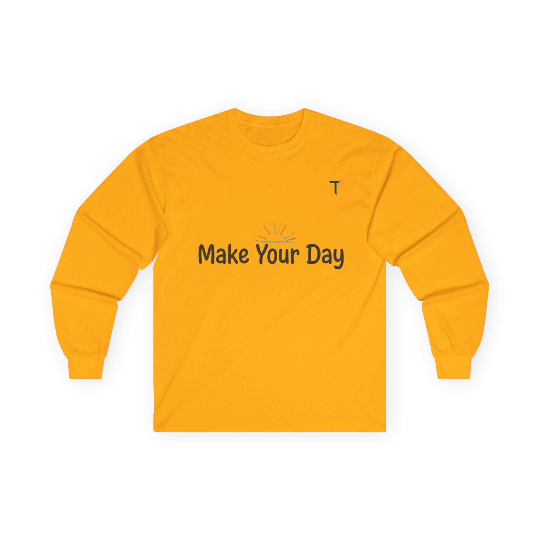 Sunny Days Unisex Long Sleeve Tee | Make Your Day, Casual Wear, Gift for Friends, Spring Fashion, Positive Vibes Shirt