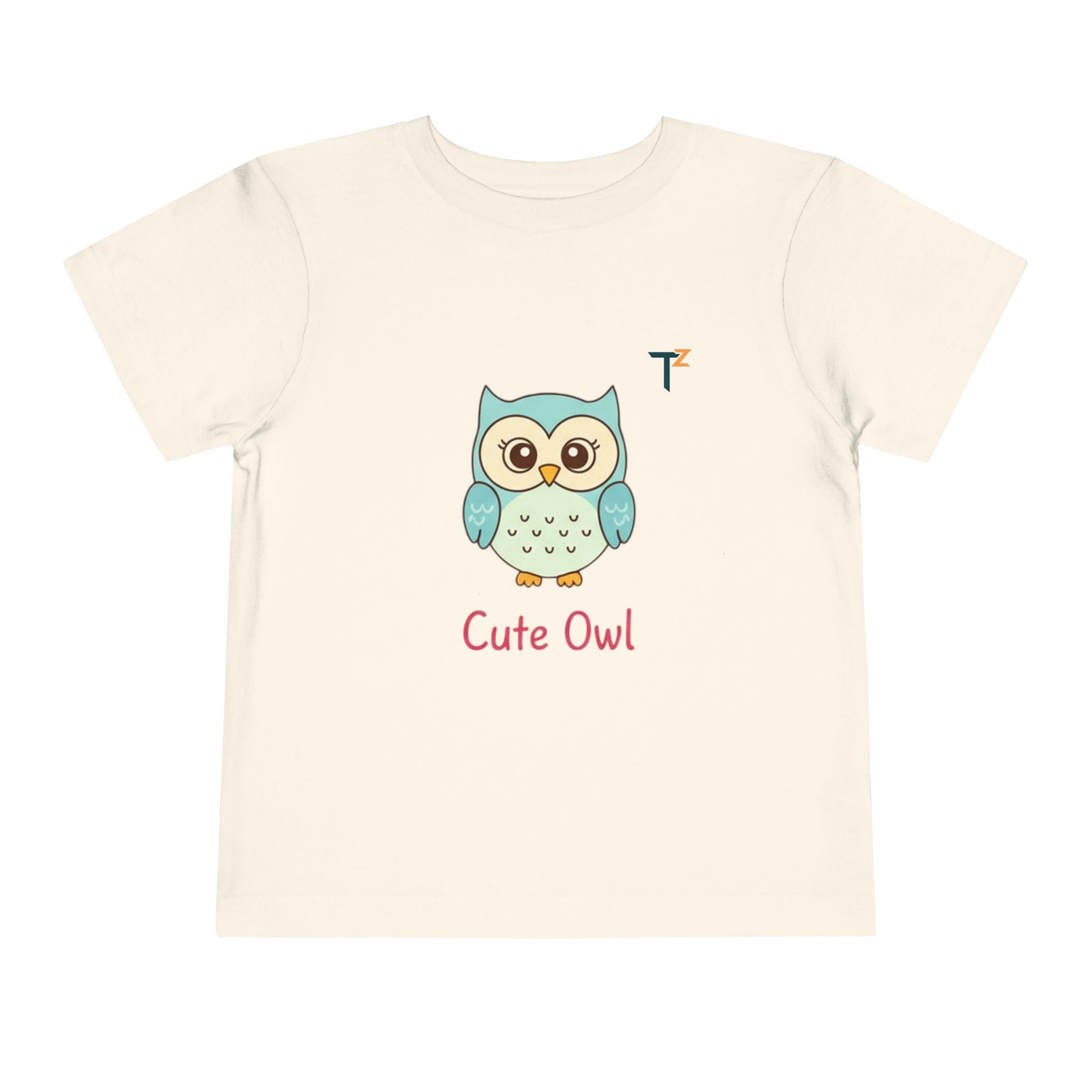 Cute Owl Toddler Tee, Adorable Kids Shirt, Birthday Gift for Boys & Girls, Animal Lover Apparel, Playful Kids Fashion