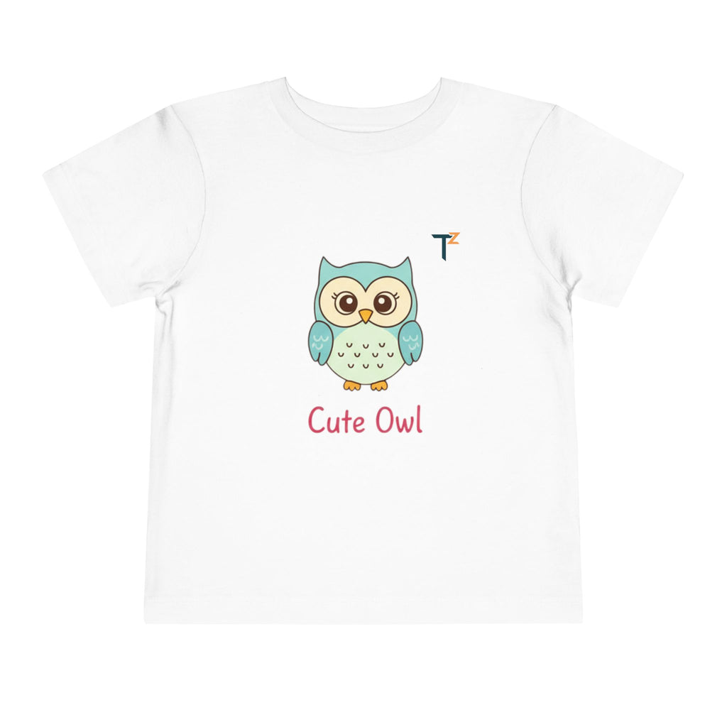 Cute Owl Toddler Tee, Adorable Kids Shirt, Birthday Gift for Boys & Girls, Animal Lover Apparel, Playful Kids Fashion