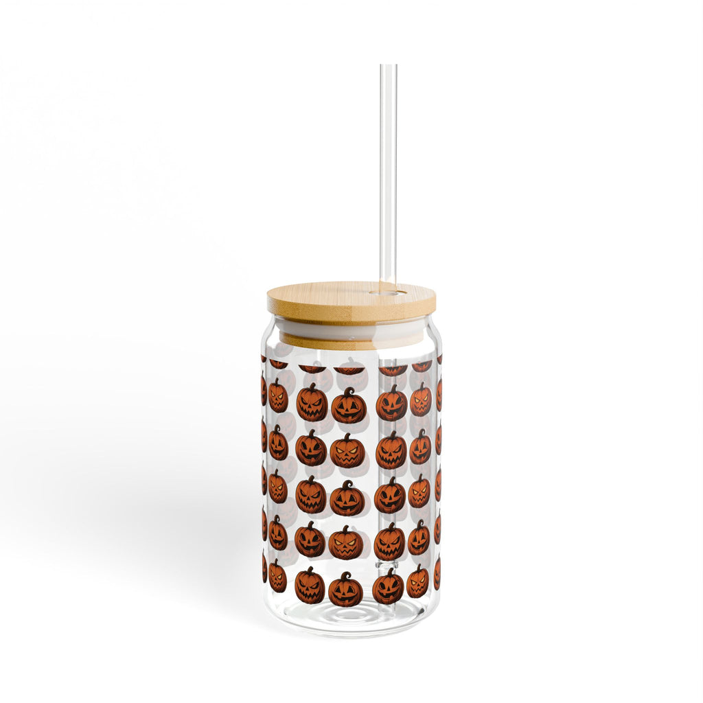 Pumpkin Sipper Glass, 16oz | Halloween Drinkware, Fall Decorations, Eco-Friendly Beverage Container, Cute Gifts for Party, Spooky [...]