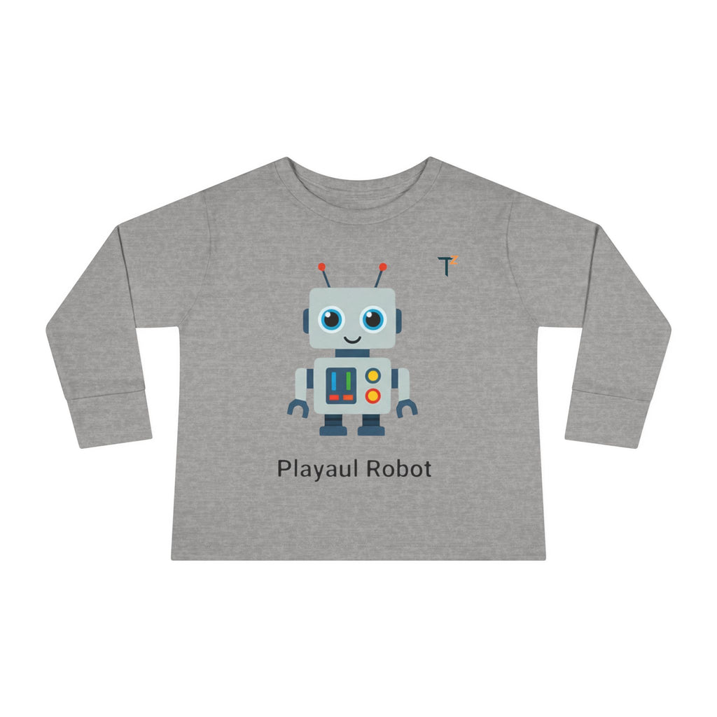 Playful Robot Long Sleeve Tee for Toddlers | Children’s Gift | Cute Kids Apparel | Birthday Party Outfit | Stylish Kids Wear