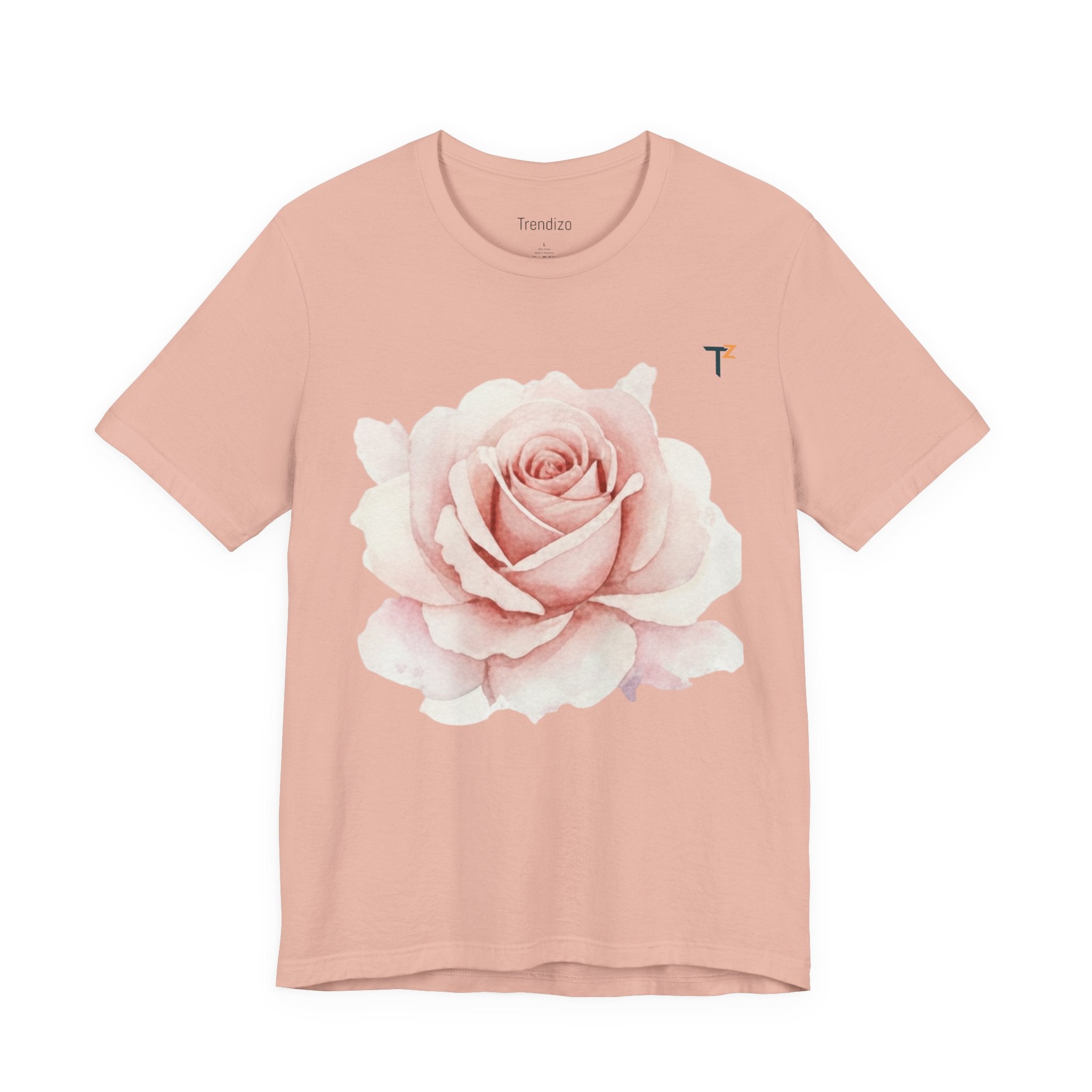 Rose Blossom Unisex Tee, Floral T-Shirt, Gift for Her, Spring Fashion, Casual Wear, Mother's Day Gift, Summer Wardrobe