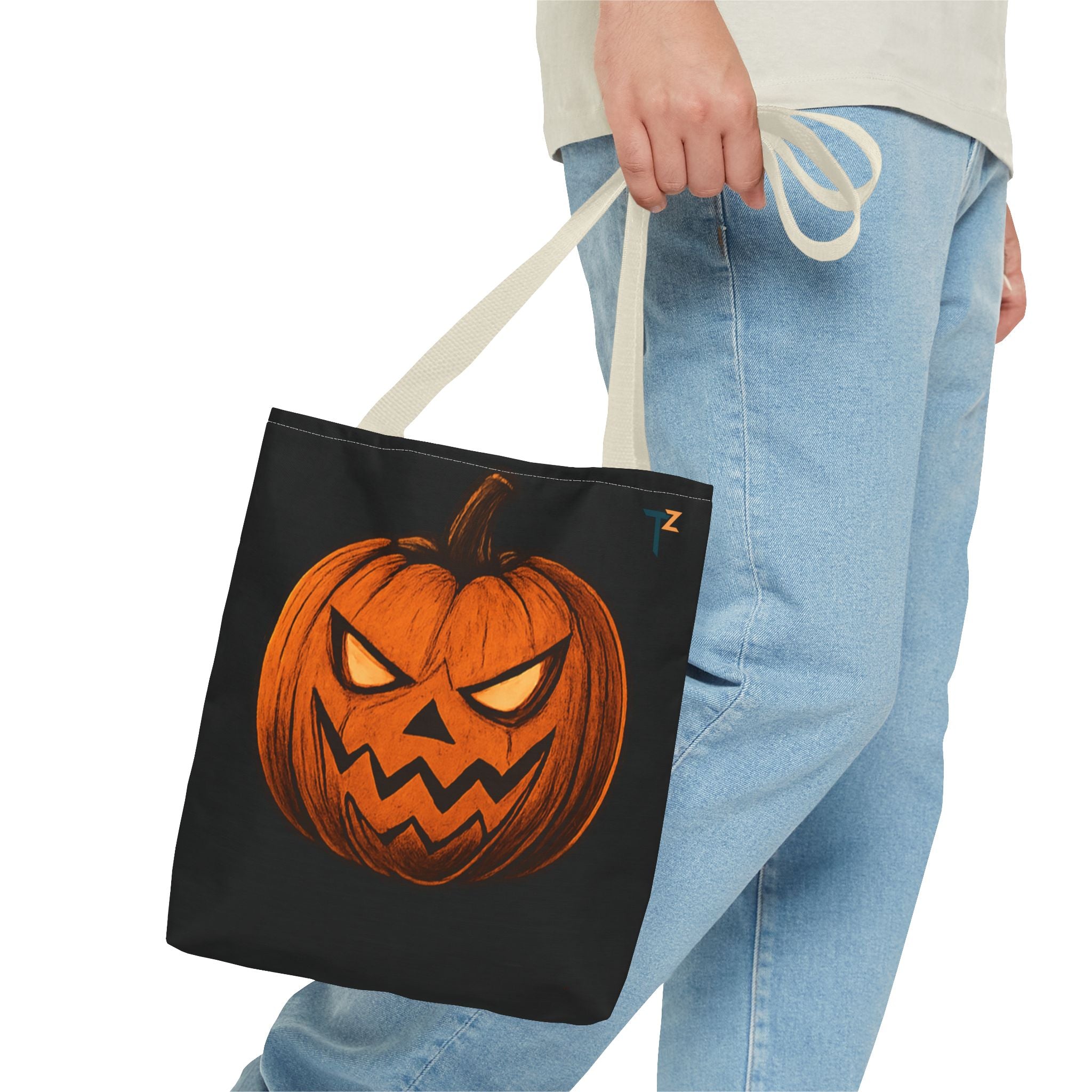 Halloween Pumpkin Tote Bag | Trick or Treat, Spooky Gift, Festival Accessory, Autumn Vibes, Eco-Friendly Shopper