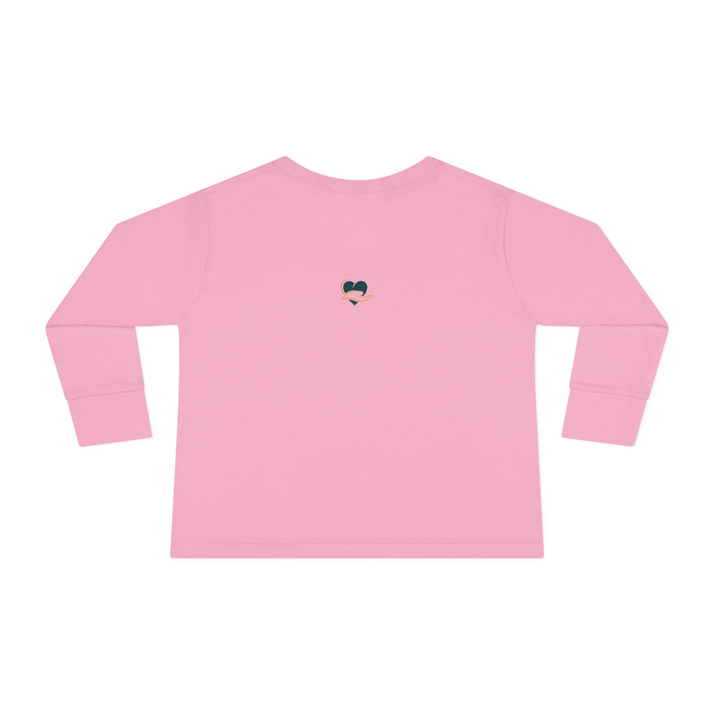 Toddler Long Sleeve Heart Tee, Cute Toddler Shirt, Baby Gift, Kids Fashion, Birthday Gift, Everyday Wear