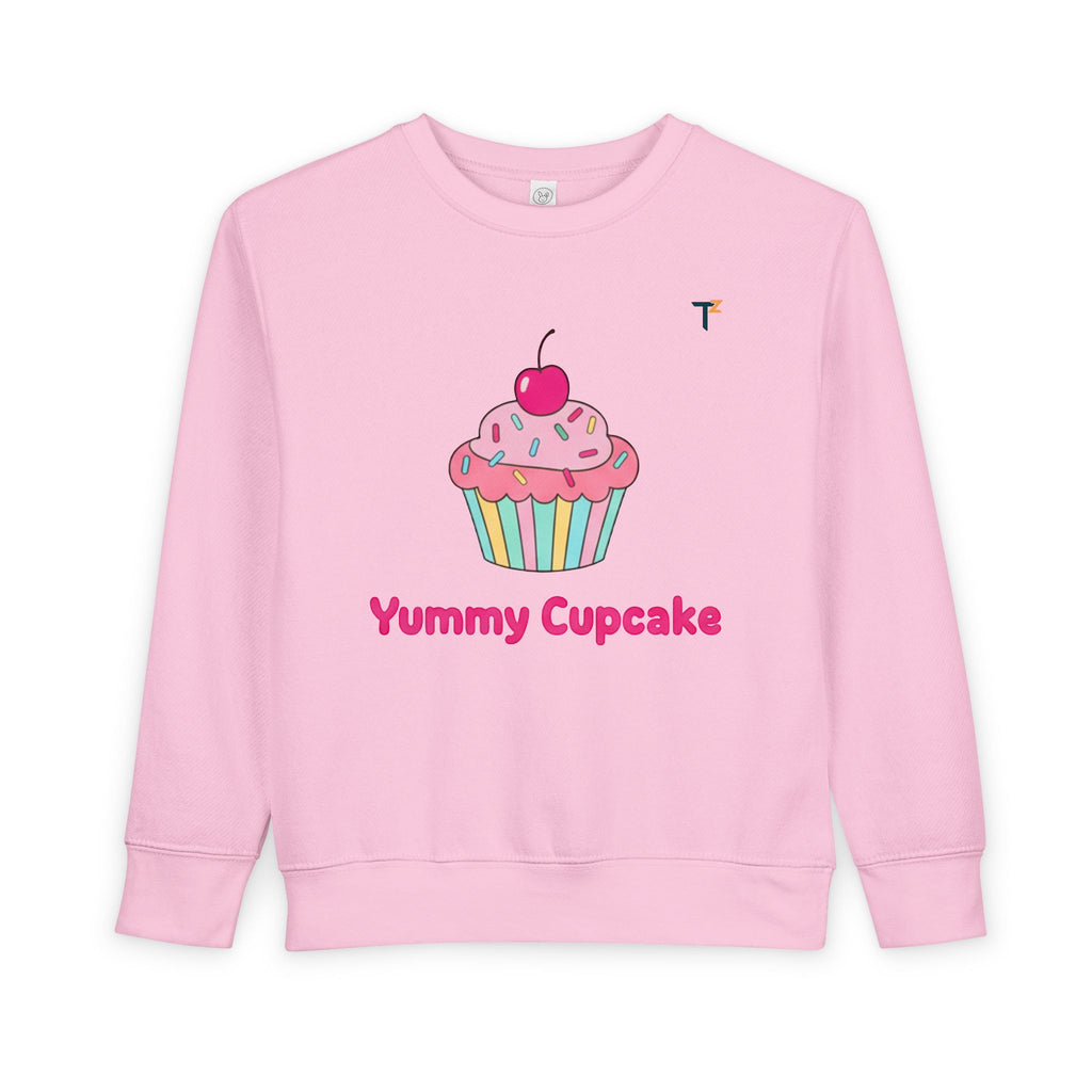 Cute Toddler Sweatshirt with Yummy Cupcakes Design | Perfect for Birthdays, Playdates, Baking Fun, Gift for Kids, Cozy Everyday Wear