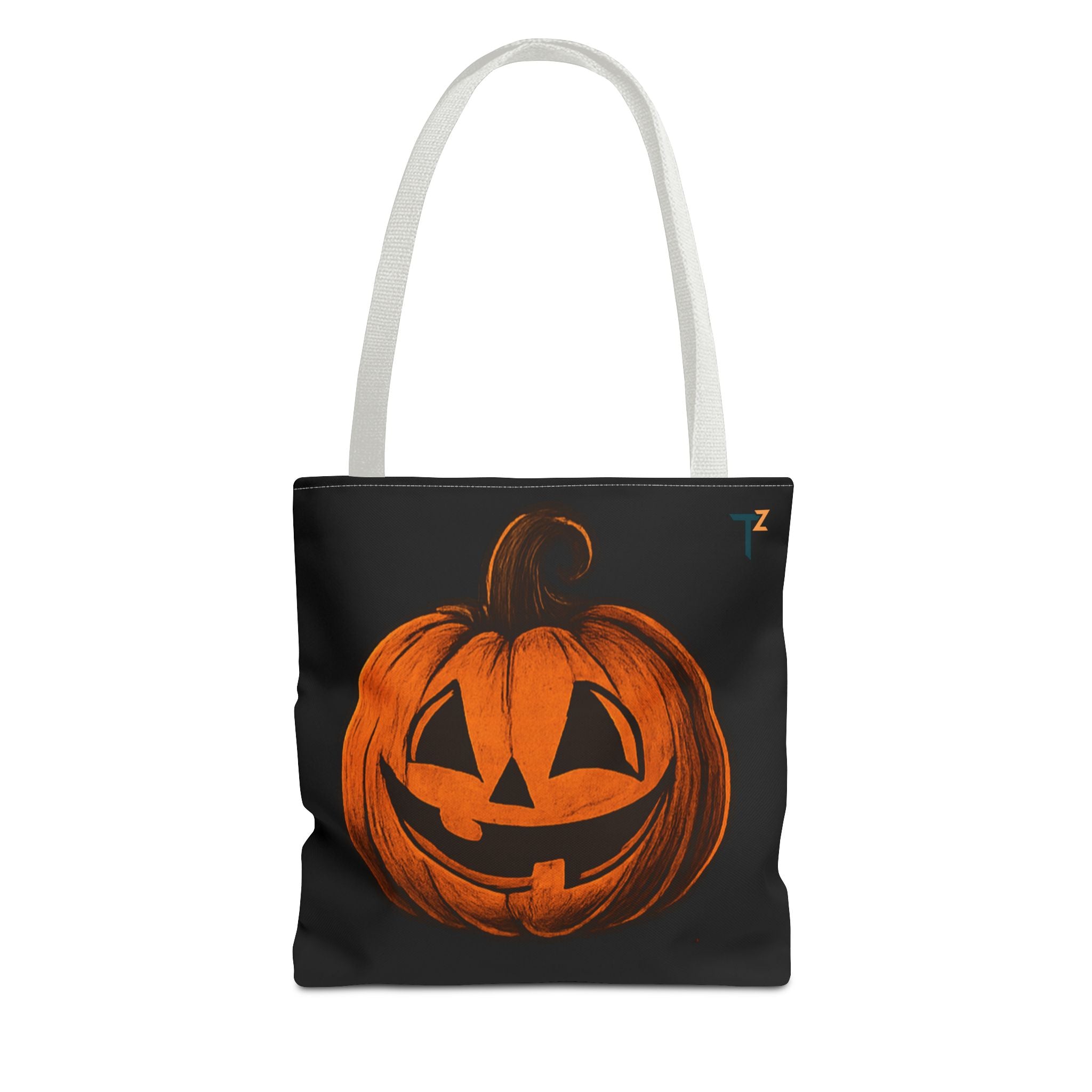 Halloween Tote Bag, Spooky Pumpkin Bag, Trick or Treat Tote, Fall Festival Accessory, Halloween Shopping Bag