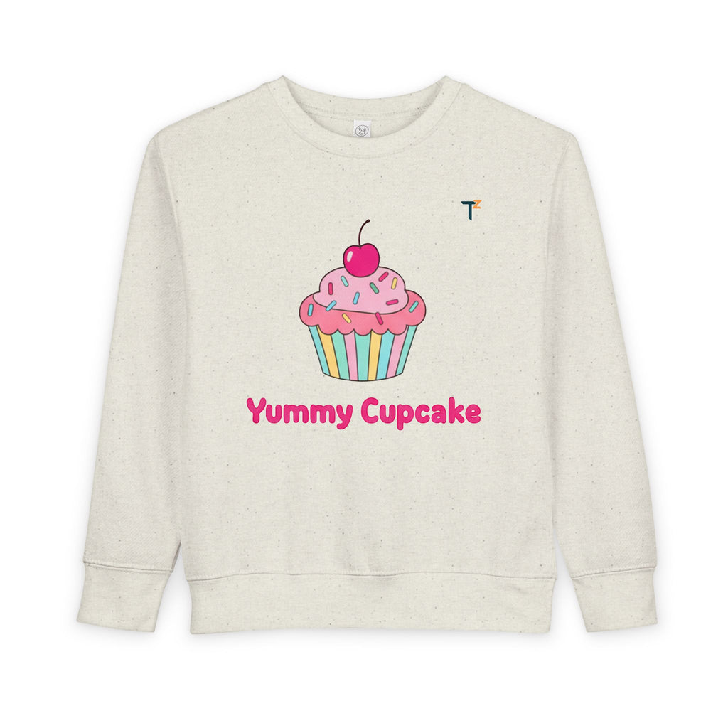 Cute Toddler Sweatshirt with Yummy Cupcakes Design | Perfect for Birthdays, Playdates, Baking Fun, Gift for Kids, Cozy Everyday Wear
