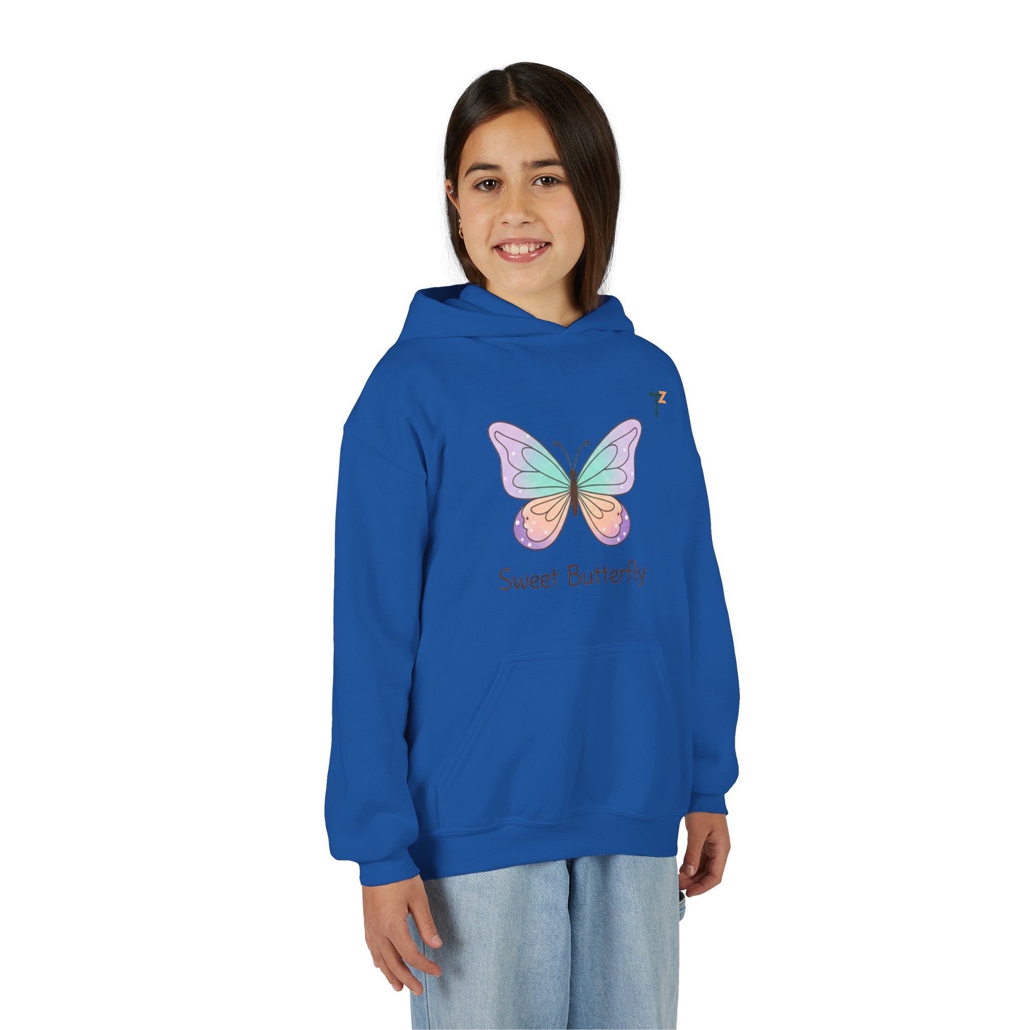 Butterfly Youth Hoodie - Sweet Butterfly Design, Perfect Gift for Kids, Cute Sweatshirt for Spring, Fun Outdoor Wear, Birthday [...]