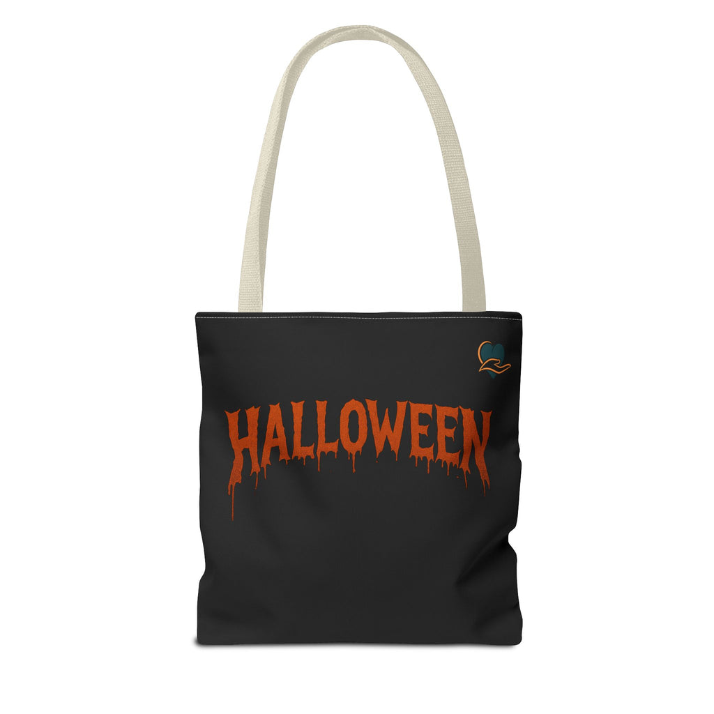 Halloween Tote Bag with Pumpkin & Spooky Text | Perfect for Trick-or-Treating, Fall Festivals, and Halloween Parties