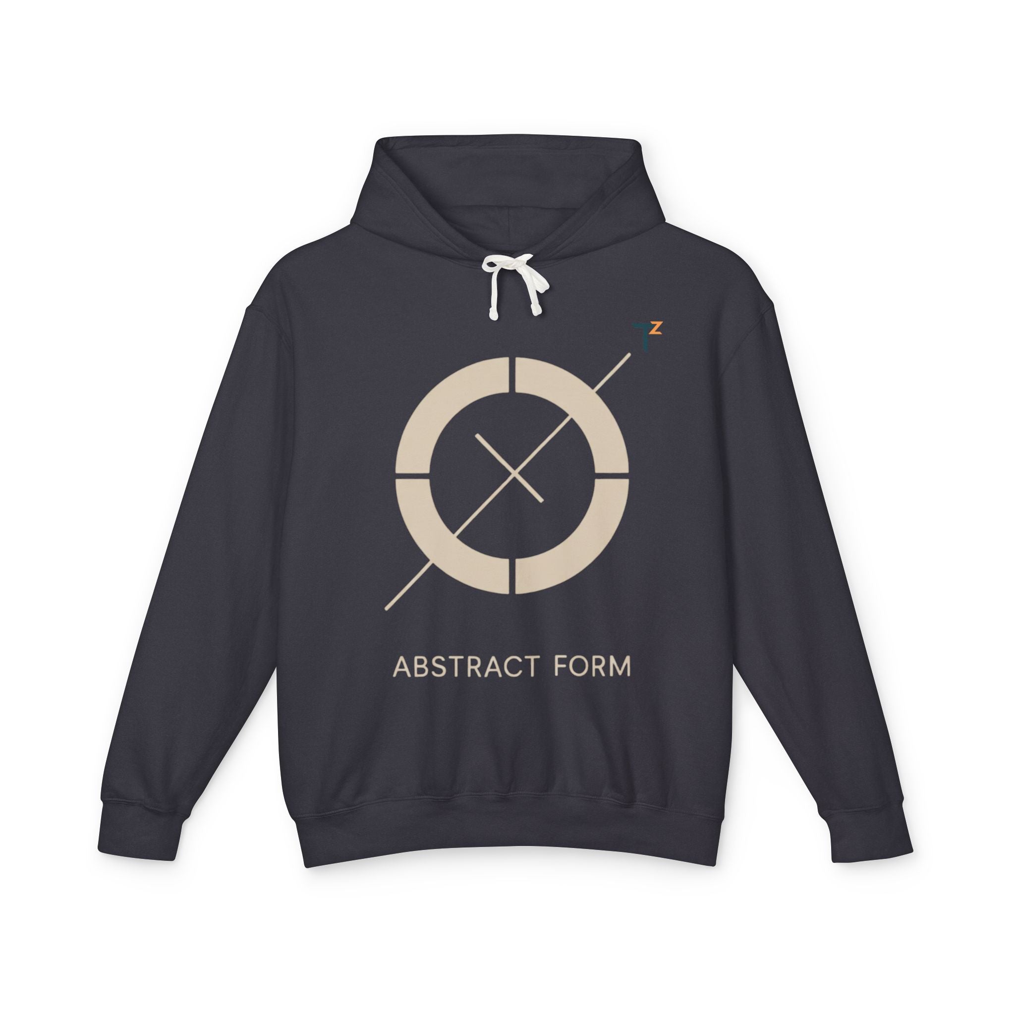 Abstract Form Lightweight Hoodie for Creative Souls, Unisex Sweatshirt, Artistic Apparel, Gift for Art Lovers, Stylish Layering