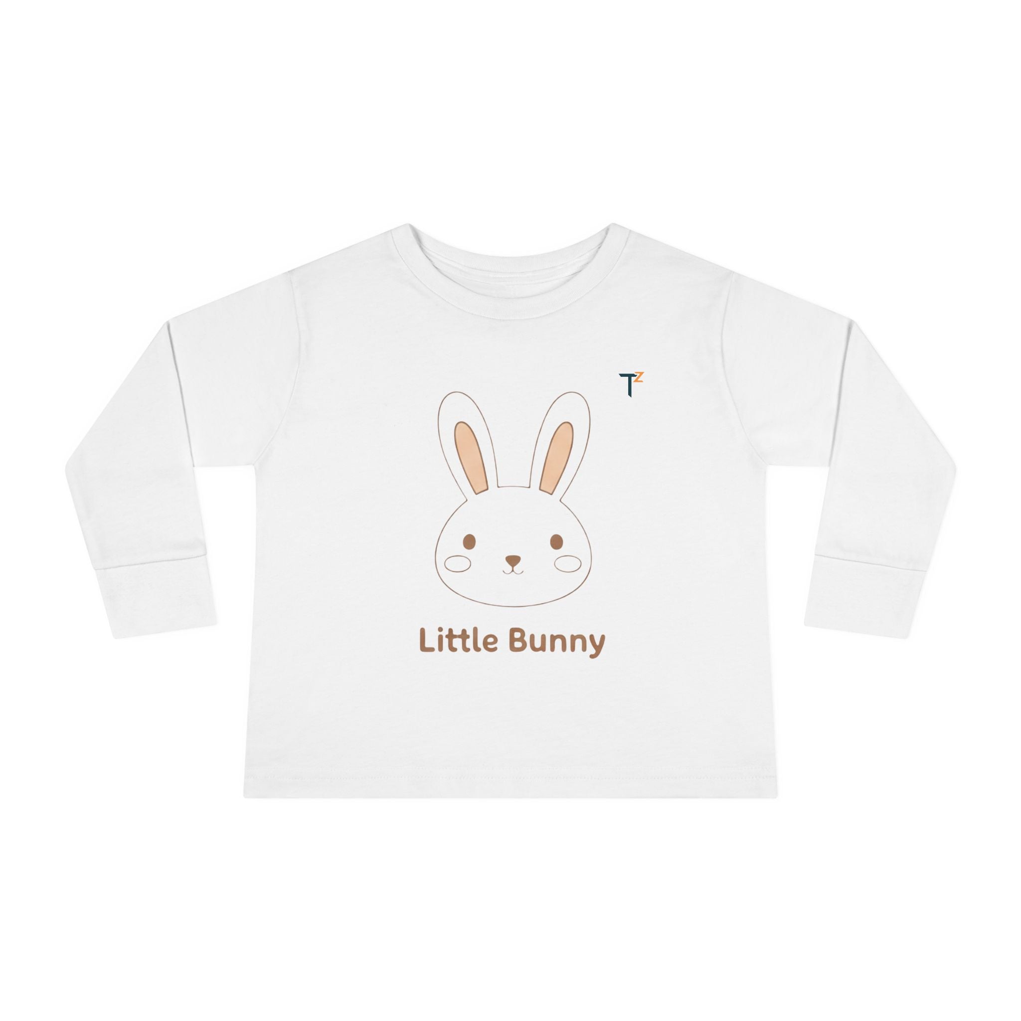 Cute Toddler Long Sleeve Tee - Little Bunny Design, Kids Spring Fashion, Easter Gift, Baby Shower, Everyday Wear