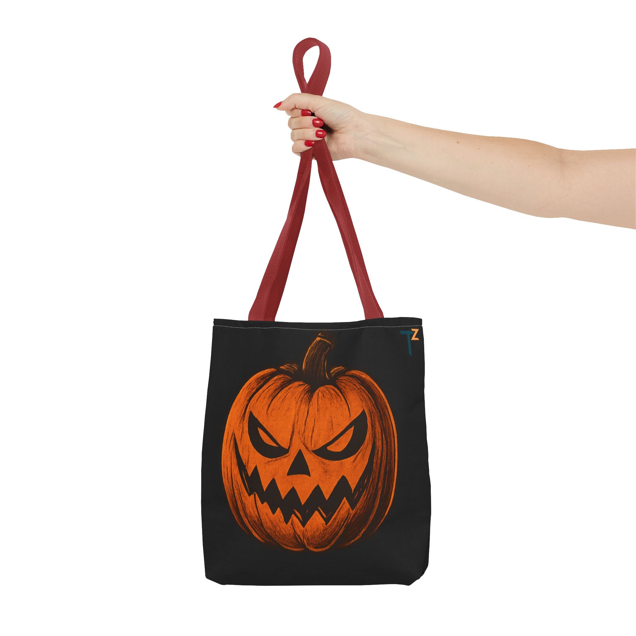 Halloween Tote Bag with Pumpkin & Spooky Text | Perfect for Trick-or-Treating, Fall Festivals, and Halloween Parties
