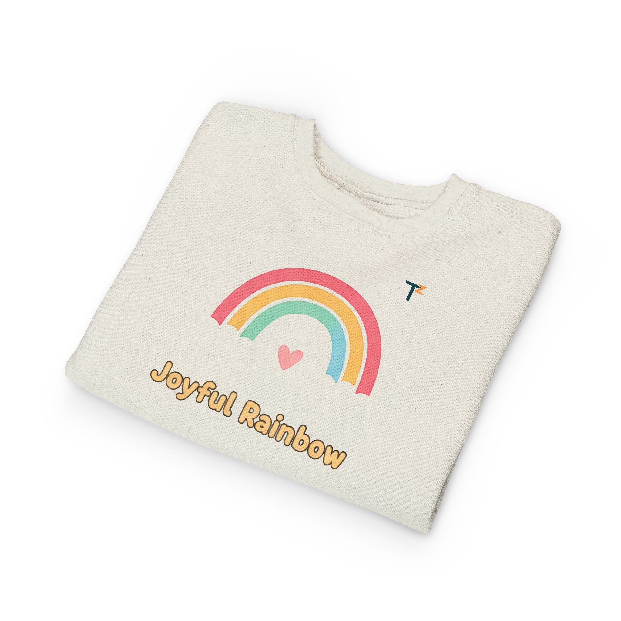 Joyful Rainbow Toddler Sweatshirt, Kids Birthday Gift, Rainbow Lover Apparel, Cute Kids Clothes, Cozy Toddler Fashion, Childrenswear