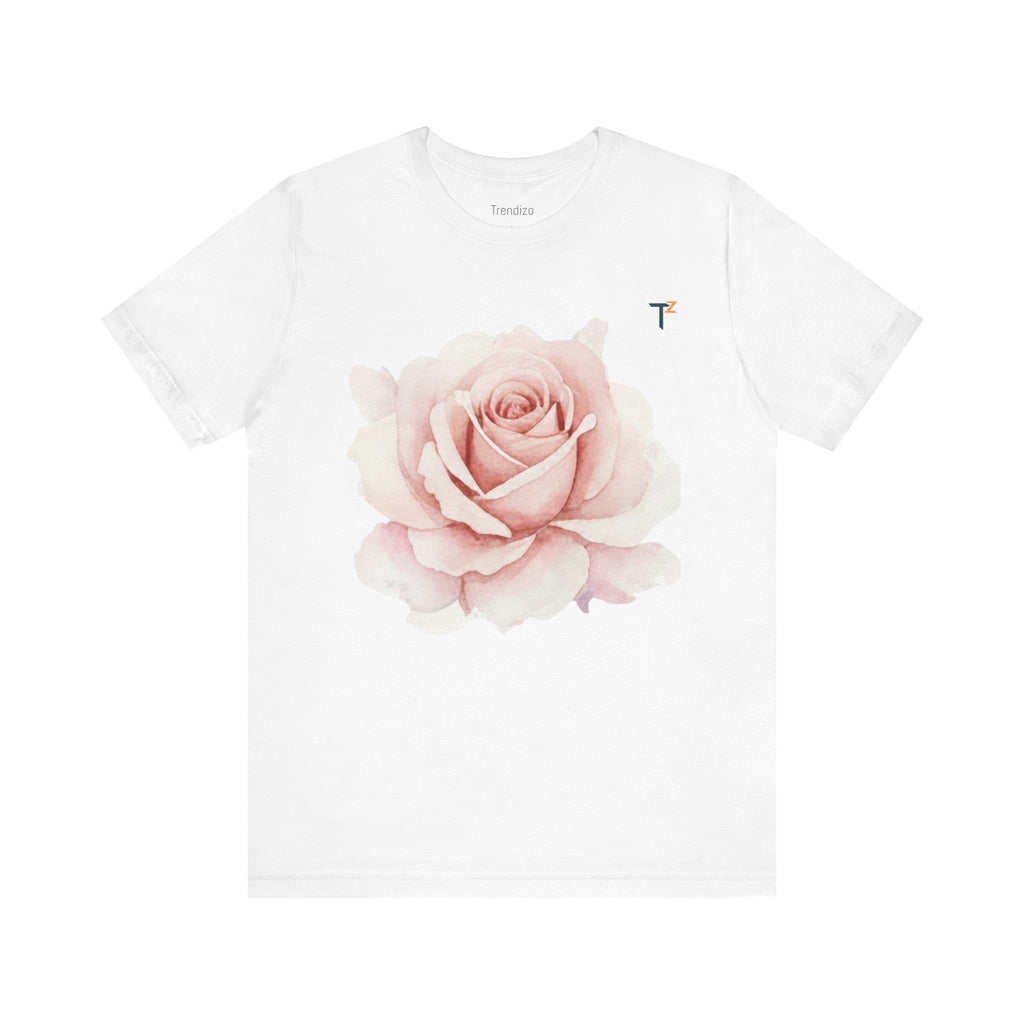 Rose Blossom Unisex Tee, Floral T-Shirt, Gift for Her, Spring Fashion, Casual Wear, Mother's Day Gift, Summer Wardrobe