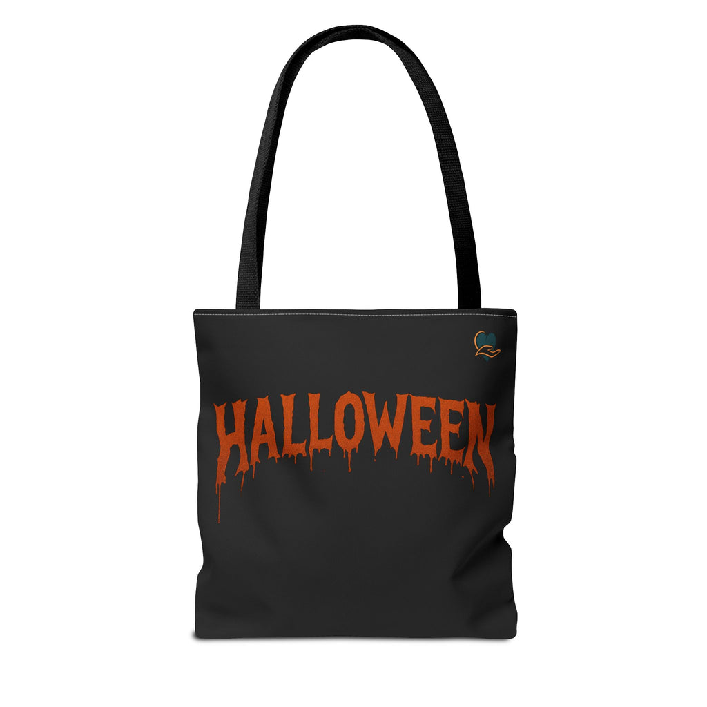 Halloween Tote Bag, Spooky Pumpkin Bag, Trick or Treat Tote, Fall Festival Accessory, Halloween Shopping Bag