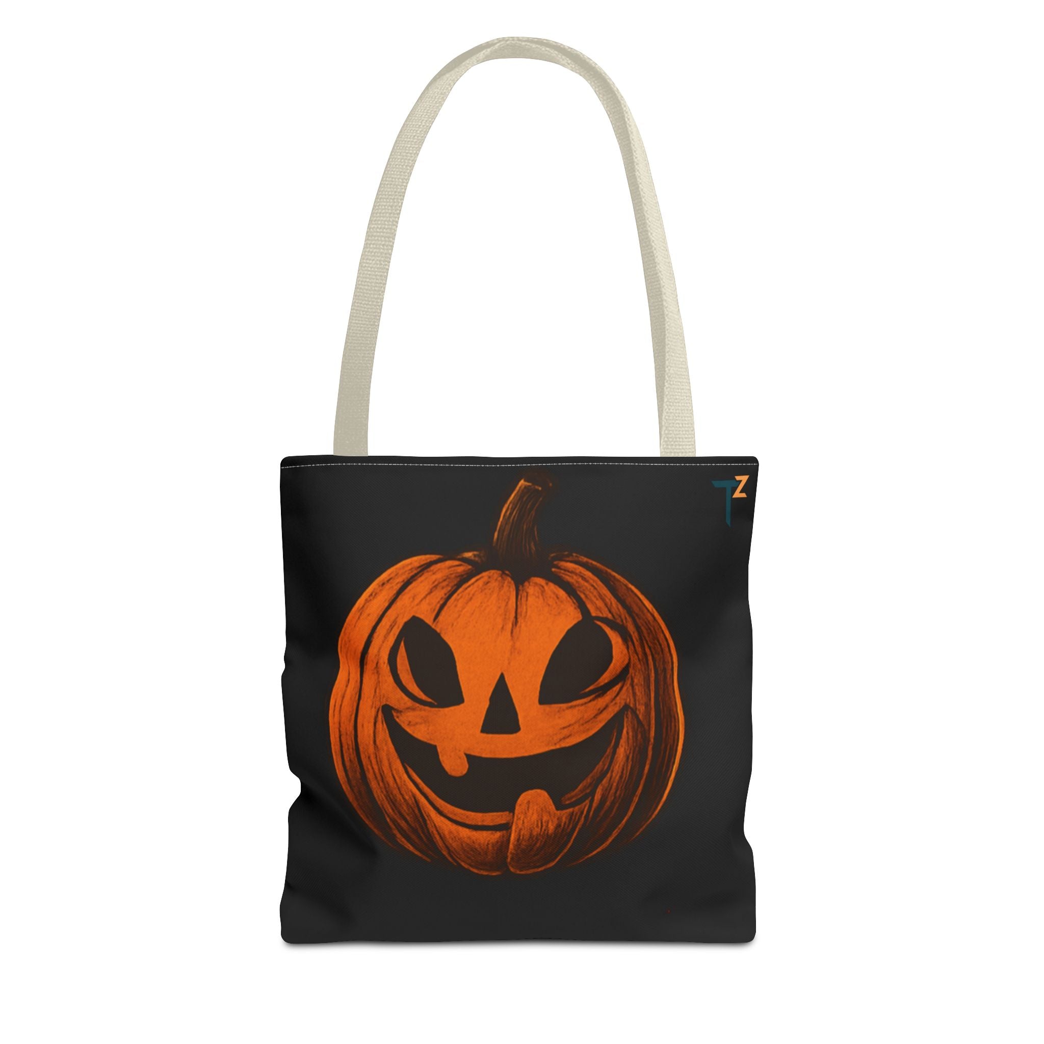Halloween Tote Bag with Pumpkin & Dripping Text | Trick or Treat, Fall Decor, Spooky Vibes, Gift for Halloween Lovers