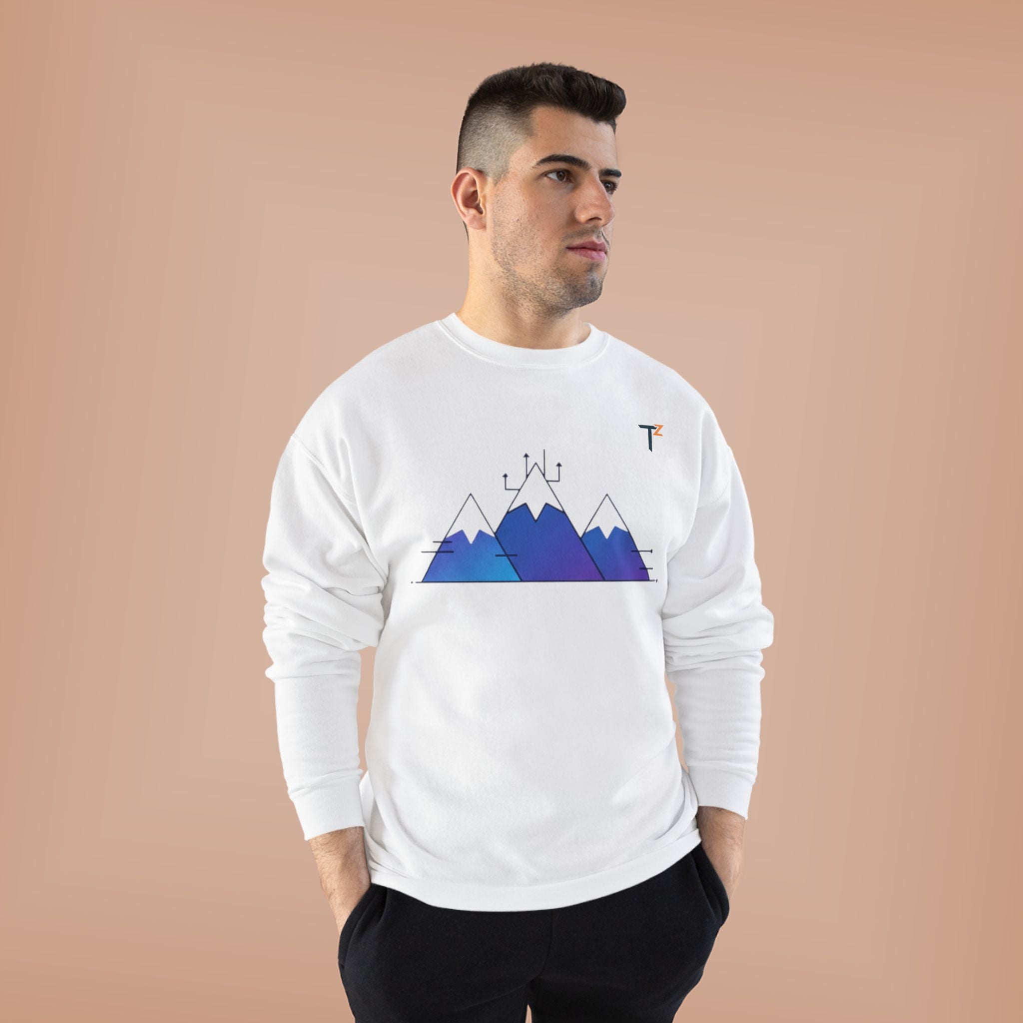 Mountain Adventure Unisex EcoSmart® Crewneck Sweatshirt | Cozy Gift for Nature Lovers, Hiking Apparel, Eco-Friendly Fashion, Unique [...]