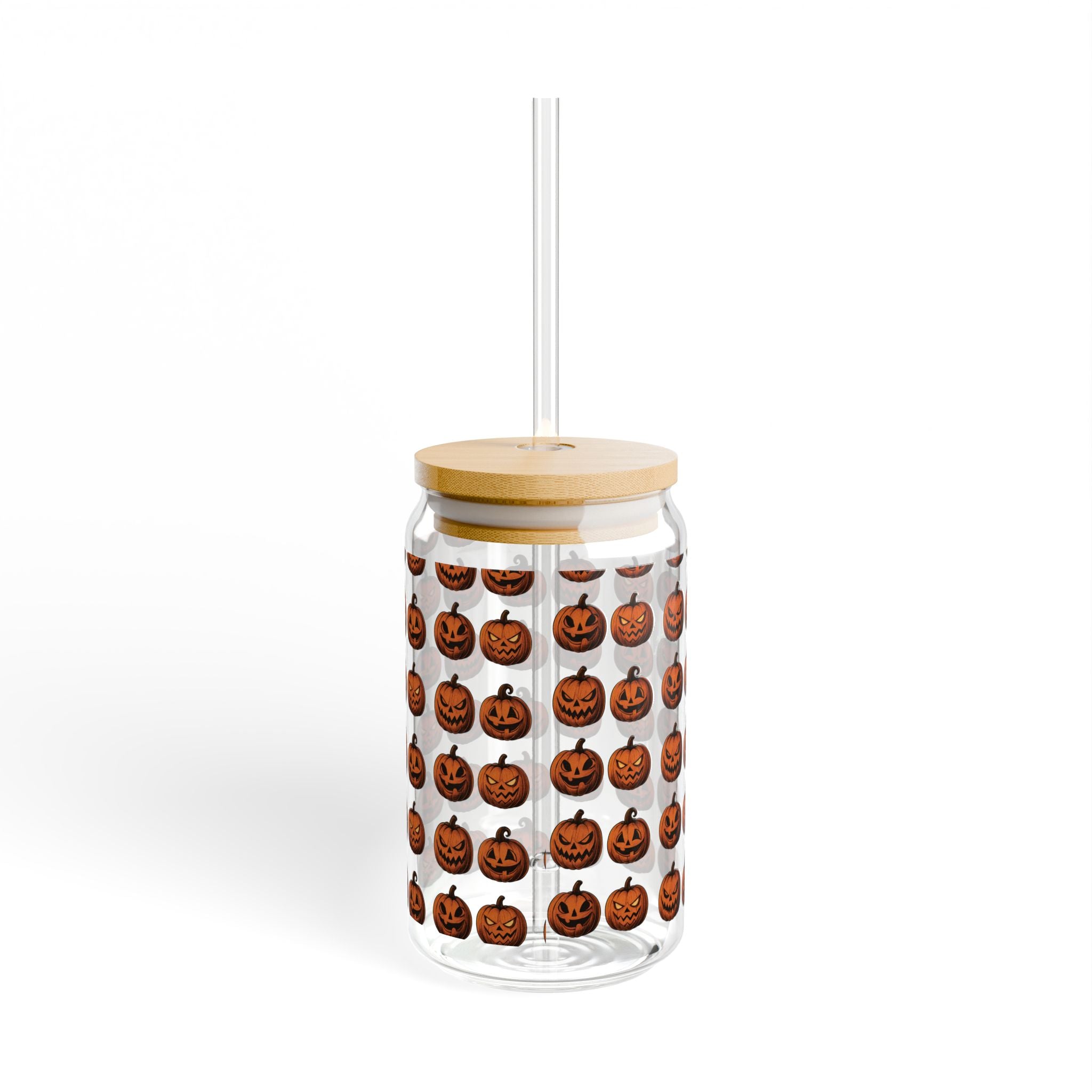 Pumpkin Sipper Glass, 16oz | Halloween Drinkware, Fall Decorations, Eco-Friendly Beverage Container, Cute Gifts for Party, Spooky [...]