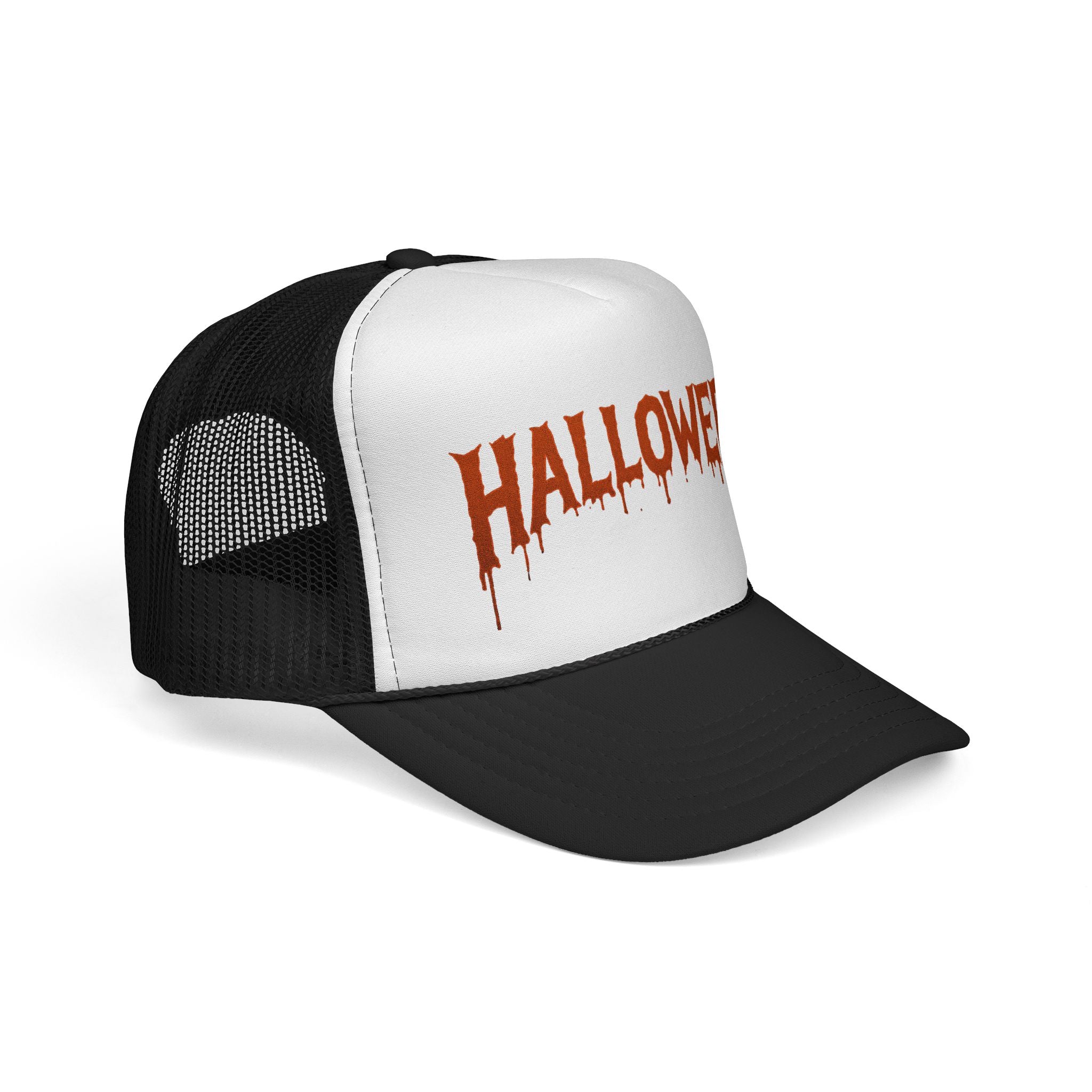 Halloween Trucker Caps, Spooky Caps, Halloween Costume Accessories, Fall Fashion, Halloween Party Gear