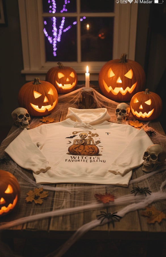Halloween Skeleton Hoodie, Unisex Hoodie, Lightweight Sweatshirt, Fall Fashion, Spooky Season Apparel