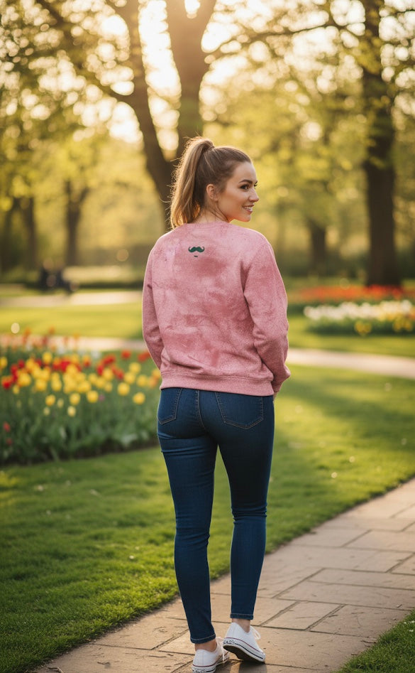 Colorful Growth Message Crewneck Sweatshirt